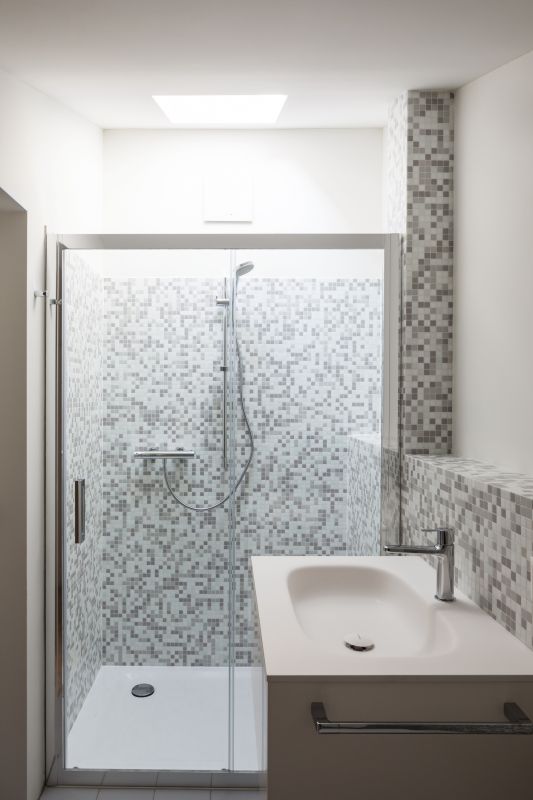 Contemporary Shower with Tiles